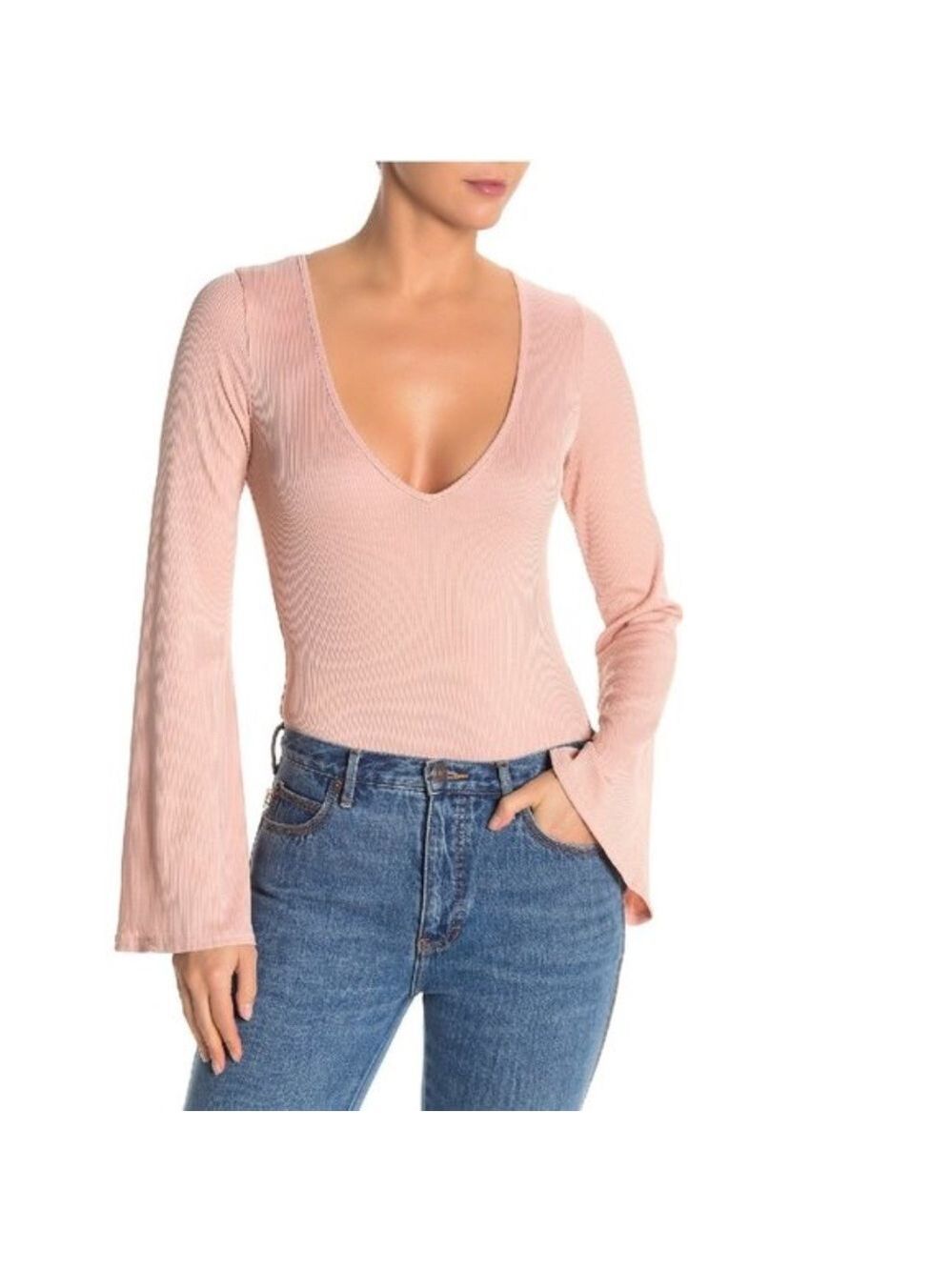 Free People Charli Rib Knit Bodysuit
